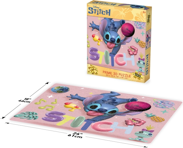 Puzzle 3D Disney Stitch de 500 piezas