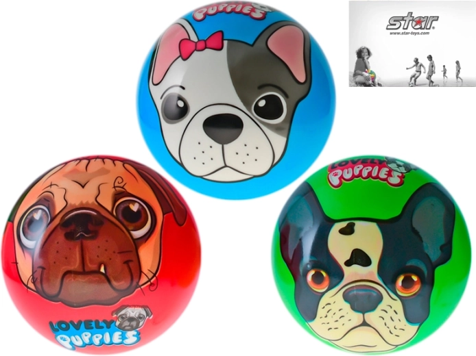 Pelota con cachorros de 11 cm para niños desde 10 meses
