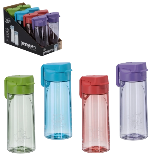 Botella para beber de 550 ml con tapa abatible - 1 unidad