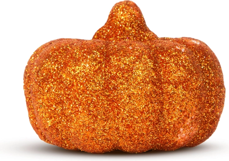 Decoración de calabazas brillantes de Halloween de 5,2 cm, 4 unidades