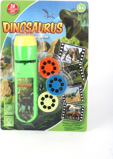 Linterna y proyector de dinosaurios