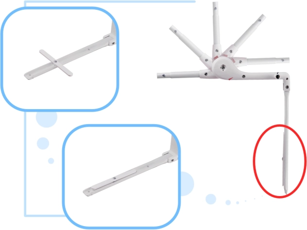 Mecanismo abatible con bloqueo