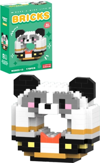 Set de construcción Donut Panda (170 piezas) - 1 unidad