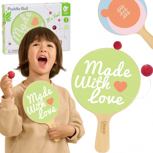 Paddle Ball clásico de Classic World para niños 3+
