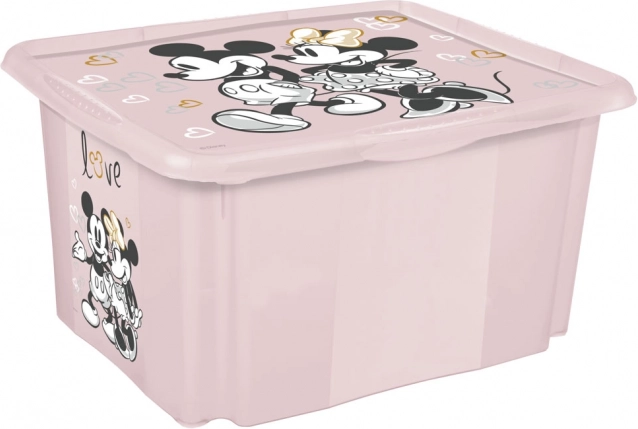 Caja de almacenamiento Minnie pequeña rosa