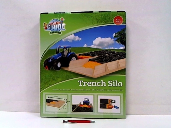 Kids Globe Farming silo de ensilaje de madera para granja 1:32
