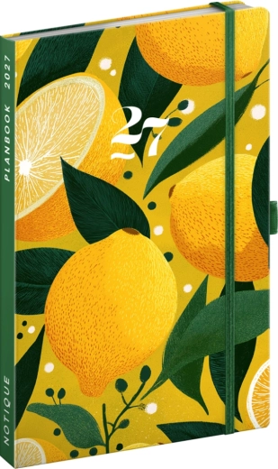 Notique planbook diario y notas limones 2027, 13 × 21 cm