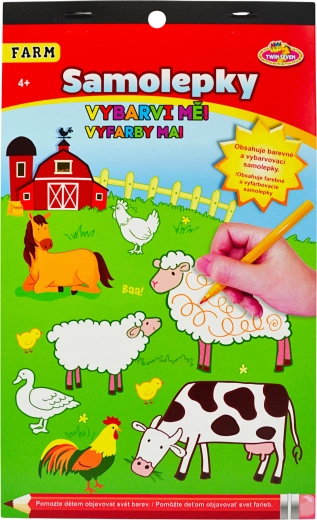 Pegatinas para colorear Granja para niños