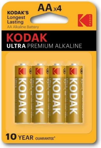 Pilas alcalinas Kodak Ultra Premium AA 1,5 V, 4 uds.