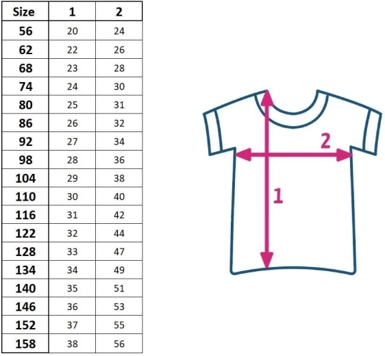 Camiseta infantil de algodón de manga corta New Baby 122 (6–7 años)