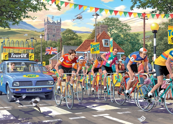 Puzzle Falcon carrera ciclista 1000 piezas – Jan van Haasteren