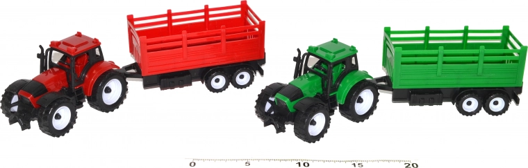 Tractor con remolque para niños