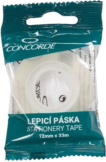 Cinta adhesiva Concorde 12 mm × 33 m, transparente