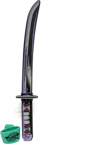 Espada de espuma morada Demonio – accesorio de carnaval infantil