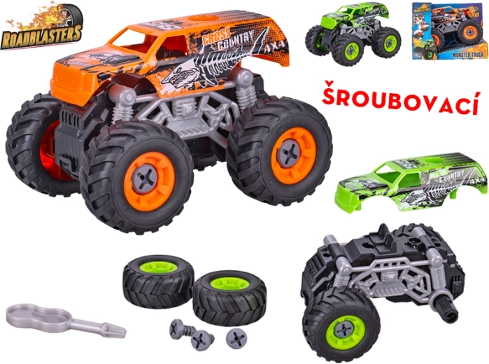 Monster truck para montar y atornillar con volante de inercia ROADBLASTERS 12 cm