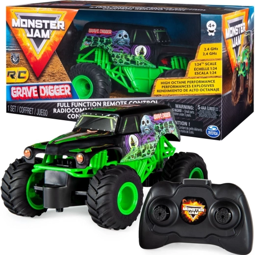 Coche RC Monster Jam GRAVE DIGGER 1:24