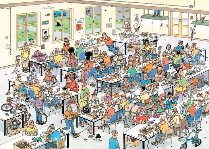Puzzle Jumbo Jan van Haasteren ¿Podemos arreglarlo? 1000 piezas