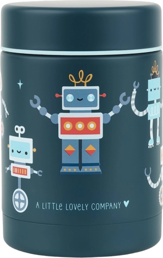 A Little Lovely Company tartera aislada de acero inoxidable robots 300 ml
