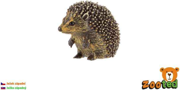Figura de erizo europeo Zooted de 4 cm