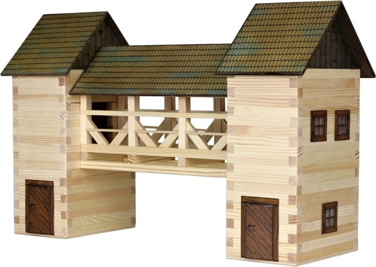 Walachia kit de construcción de madera para ensamblar y pegar, puente