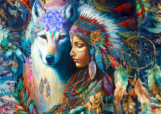 Puzzle Princesa indígena 1000 piezas