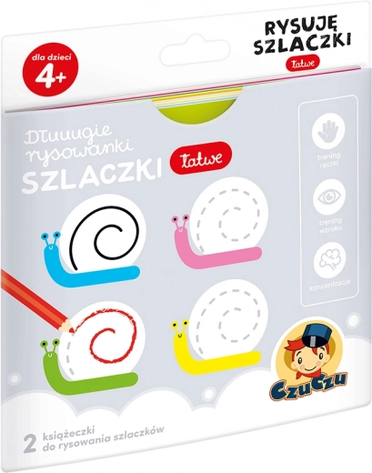 Libros largos para colorear y plantillas: dibujo de patrones para niños 4+