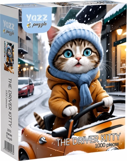 YAZZ Puzzle Conductor felino 1000 piezas