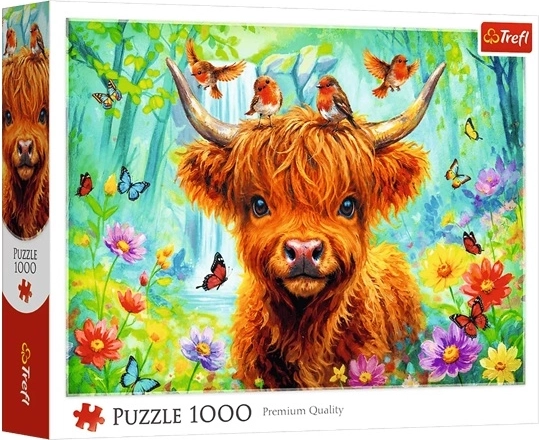 Puzzle Trefl 1000: vaca escocesa
