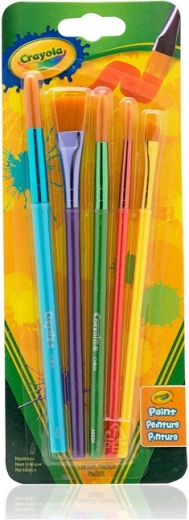 Set de pinceles infantiles CRAYOLA – 5 unidades para pintar de forma creativa