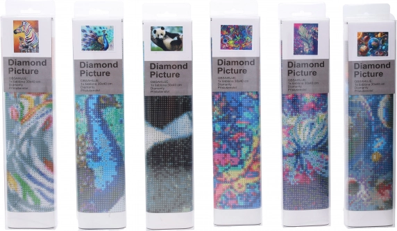Set creativo de diamond painting 30 × 40 cm – mix de motivos