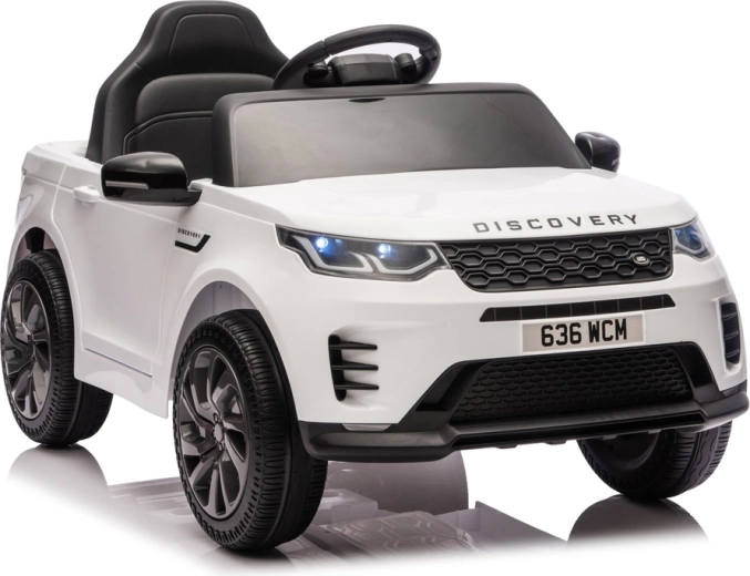 Coche eléctrico infantil LAND ROVER Discovery blanco