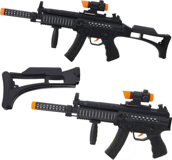 Subfusil infantil con luces y sonidos 62 cm – negro