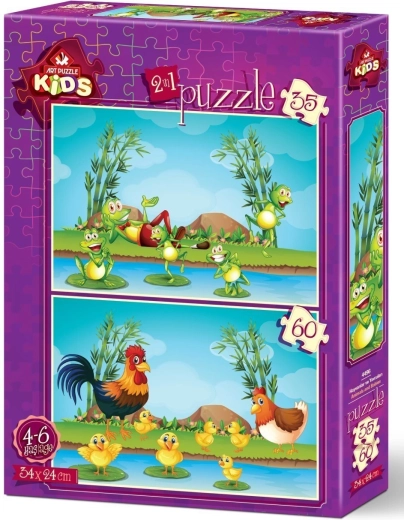 Puzle Animalitos con sus crías (35 y 60 piezas)