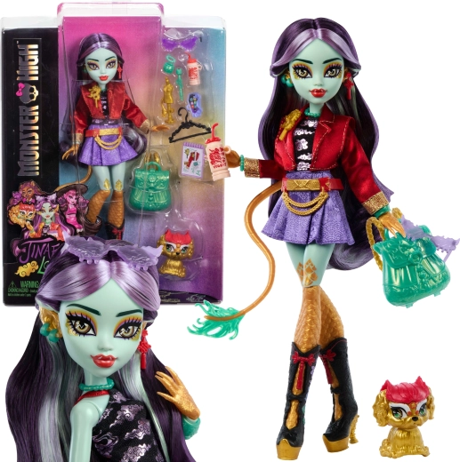 Muñeca Monster High Jinafire Long con mascota Cloudy