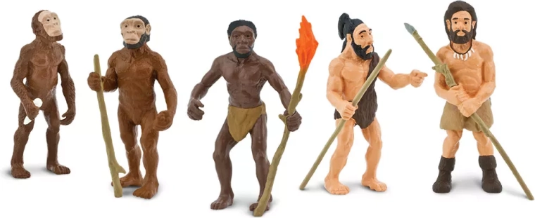 Safari Ltd. evolución del ser humano – set de 5 figuras pintadas a mano