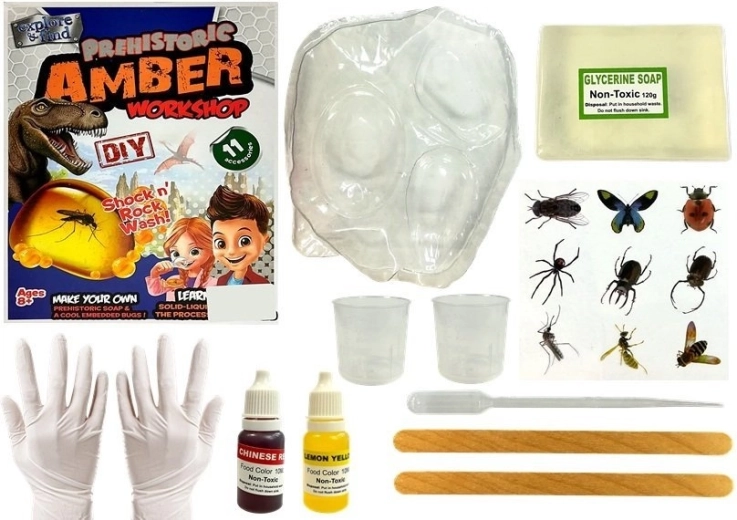 Kit creativo de prehistoria: crea tu ámbar con insectos