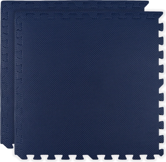 Alfombra de espuma HUMBI 120 × 60, puzle grande impermeable, segura, 2 uds., azul marino