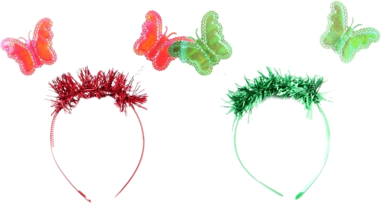 Varita mágica y diadema con mariposas