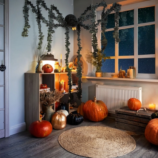 Decoración de Halloween: araña de papel negra