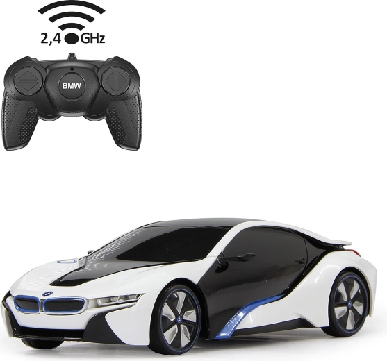 Coche teledirigido BMW i8 1:24 blanco