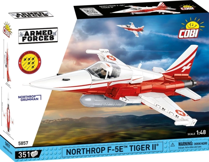 Cobi Armed Forces Northrop F-5E Tiger II Patrouille Suisse 1:48 (351 piezas)