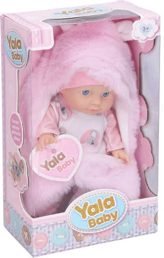 Bebé en una manta mullida de 20 cm