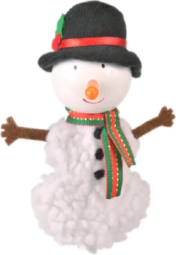 Fiesta Crafts marioneta de dedo muñeco de nieve