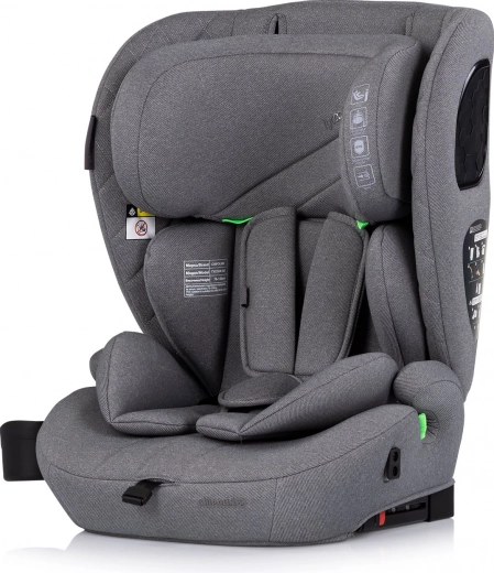 Silla de coche CHIPOLINO Tycoon i-Size 76–150 cm con ISOFIX, gris