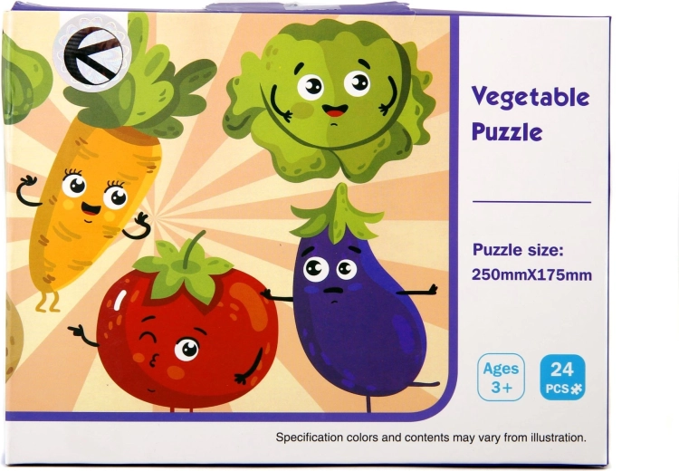 Puzle infantil de verduras 24 piezas - 1 unidad