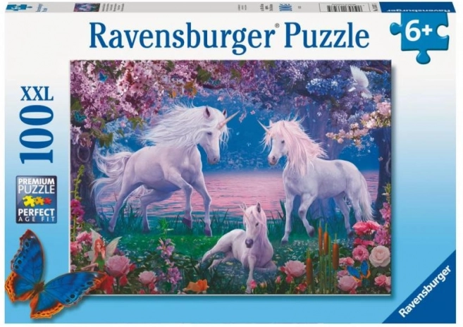Precioso rompecabezas de unicornio de 100 piezas