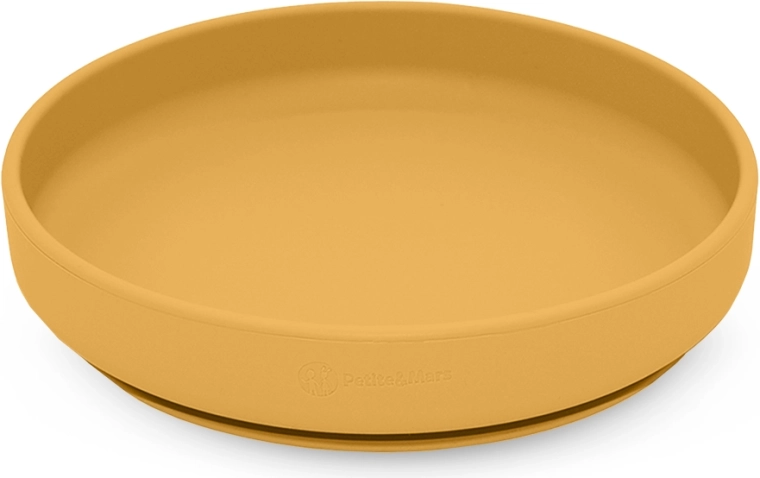 Plato de silicona Petite&Mars con ventosa Take&Match intense ochre 6m+