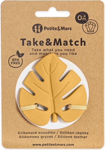 Petite&Mars mordedor de silicona Take&Match intense ochre