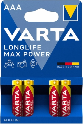 Pilas AAA Varta Longlife Max Power (micro), 4 uds