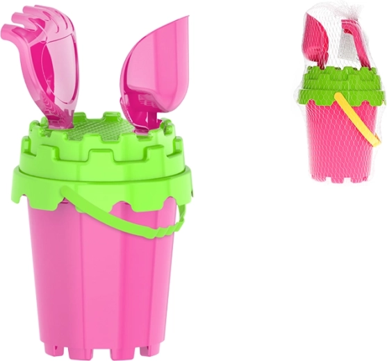 Set de arena rosa para niños